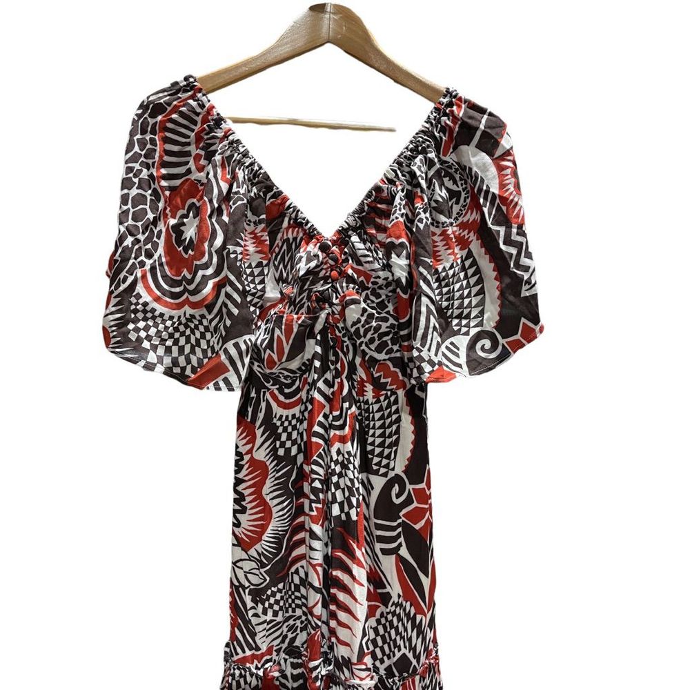 New Anthropologie Tiered Maxi Dress Size XS - Picture 8 of 8